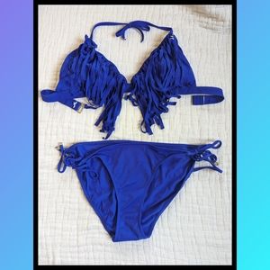 Venus Purple Fringe Bikini Set